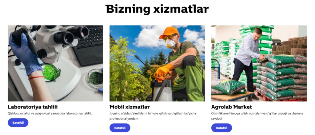 Zamonaviy va yuqori aniqlikdagi laboratoriya tahlili xizmati